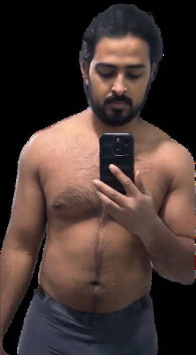 Abhishek before their WeFit transformation