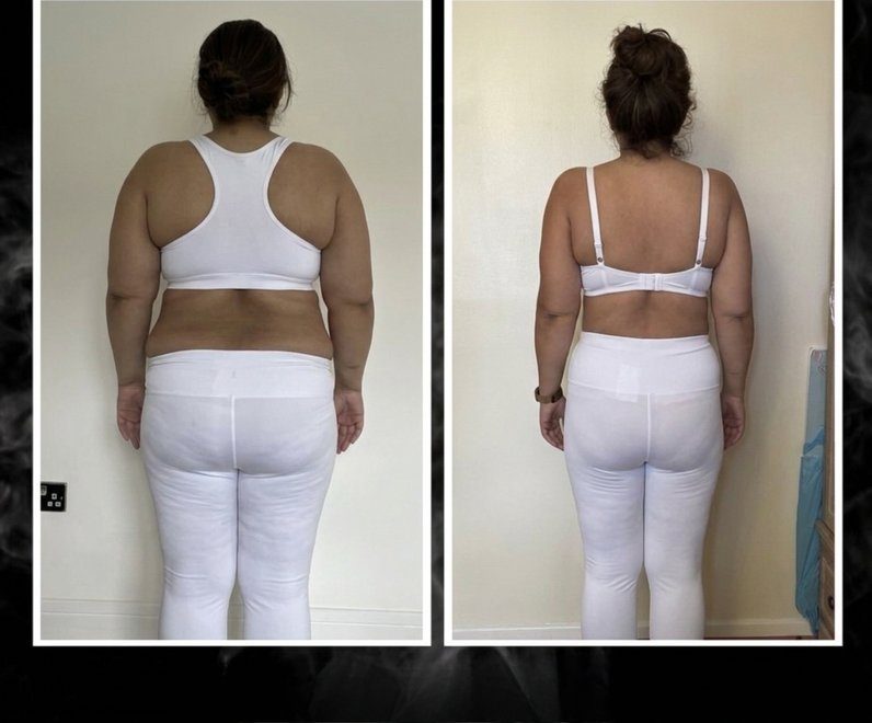 Anamika, before and after their WeFit transformation